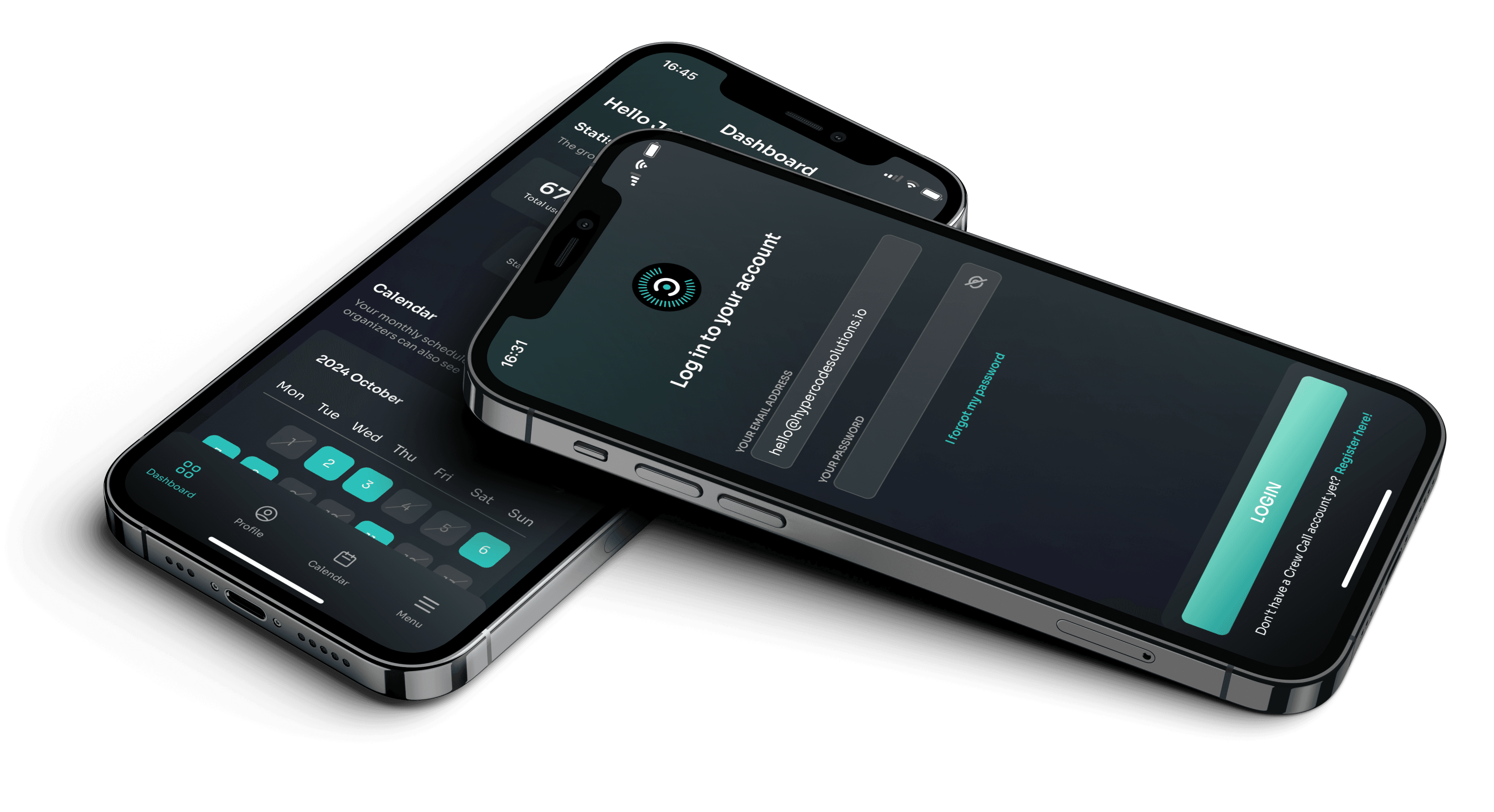 Crew Call mockup